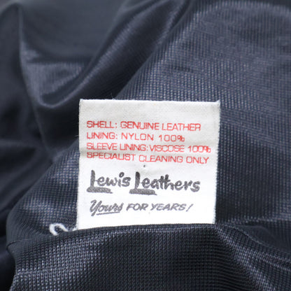 Lewis Leathers ルイスレザー The Real McCoy's別注 LIGHTNING/ライトニング ディアスキン/ブラックナイロン オーバルパッチ ブラックジップ ダブルライダースシジャケット ジャケット