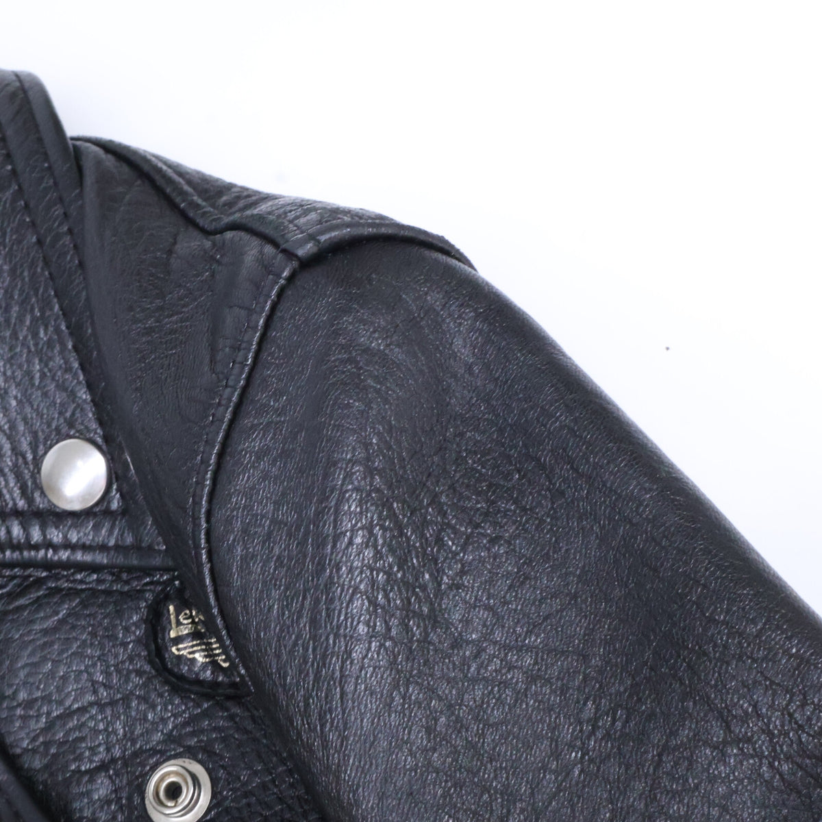 Lewis Leathers ルイスレザー The Real McCoy's別注 LIGHTNING/ライトニング ディアスキン/ブラックナイロン オーバルパッチ ブラックジップ ダブルライダースシジャケット ジャケット