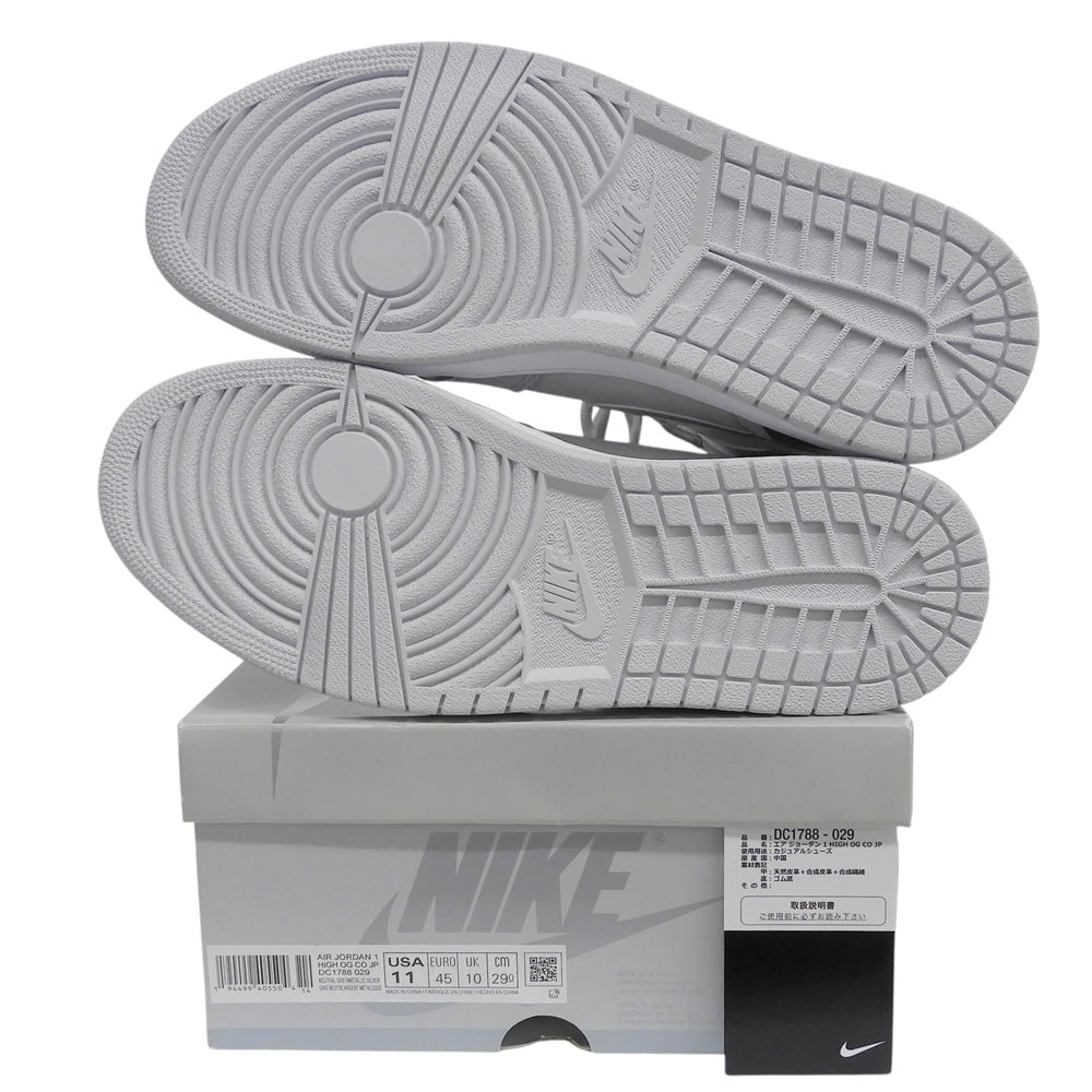 NIKE ナイキ 新品同様 Nike Air Jordan 1 Retro High OG CO.JP／TOKYO スニーカー シューズ メンズ シルバー 29cm DC1788-029 シューズ