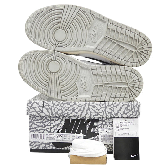 NIKE ナイキ 美品 Nike Air Jordan 1 High OG White Cement/Safari シューズ メンズ グレー 29cm DZ5485-052 シューズ