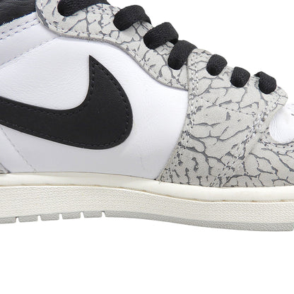 NIKE ナイキ 美品 Nike Air Jordan 1 High OG White Cement/Safari シューズ メンズ グレー 29cm DZ5485-052 シューズ