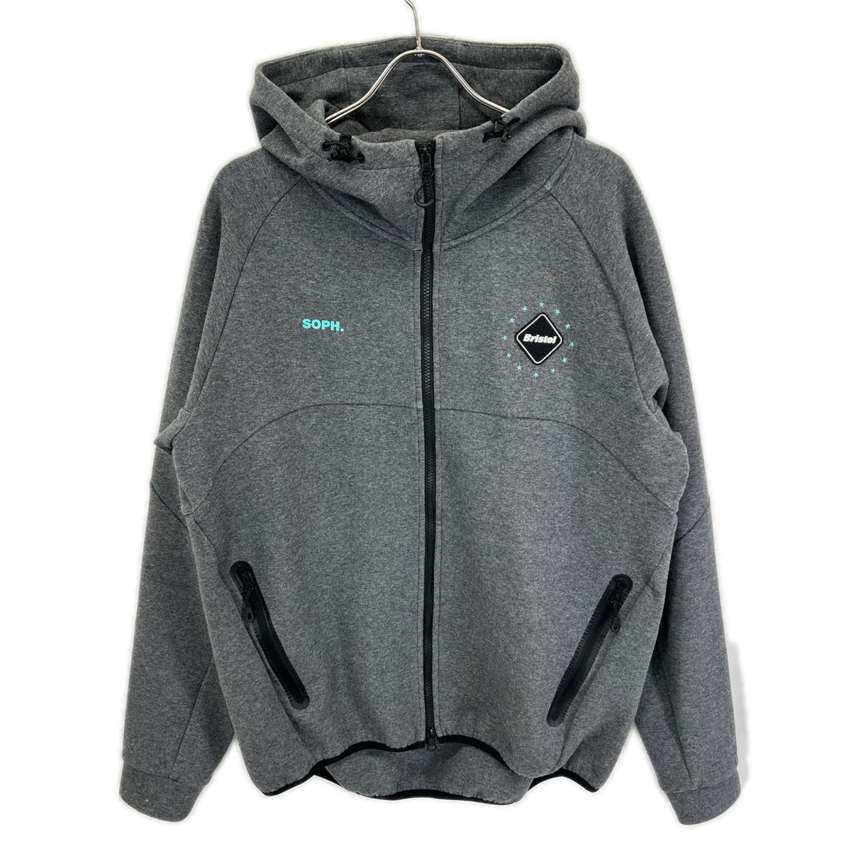 F.C.Real Bristol エフシーリアルブリストル FCRB-222022 22AW グレー VENTILATION HOODIE ベンチレーション フーディー ジャケット
