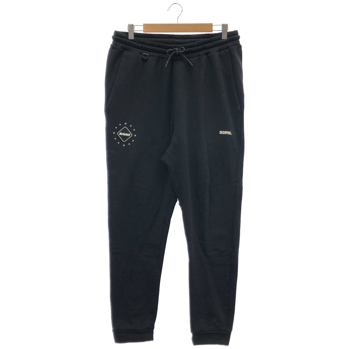 F.C.Real Bristol エフシーリアルブリストル FCRB-222057 22AW ブラック POLARTEC FLEECE POWER STRETCH TRAINING RIBBED PANTS 裏起毛スウェットパンツ ボトムス