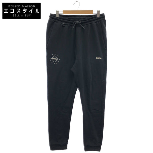 F.C.Real Bristol エフシーリアルブリストル FCRB-222057 22AW ブラック POLARTEC FLEECE POWER STRETCH TRAINING RIBBED PANTS 裏起毛スウェットパンツ ボトムス