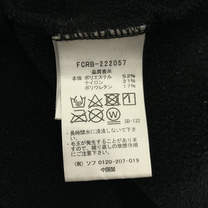 F.C.Real Bristol エフシーリアルブリストル FCRB-222057 22AW ブラック POLARTEC FLEECE POWER STRETCH TRAINING RIBBED PANTS 裏起毛スウェットパンツ ボトムス