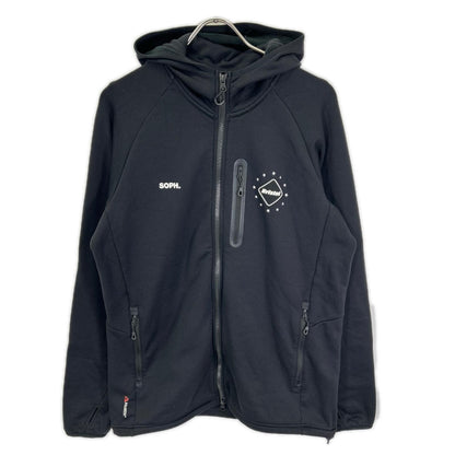 F.C.Real Bristol エフシーリアルブリストル FCRB-222052 22AW ブラック POLARTEC FLEECE POWER STRETCH ZIP UP GAITER HOODIE フーデッドジャケット ジャケット