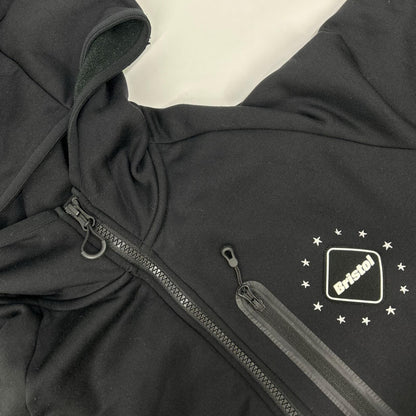 F.C.Real Bristol エフシーリアルブリストル FCRB-222052 22AW ブラック POLARTEC FLEECE POWER STRETCH ZIP UP GAITER HOODIE フーデッドジャケット ジャケット