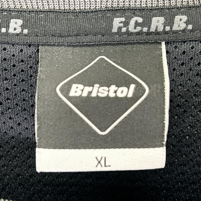 F.C.Real Bristol エフシーリアルブリストル FCRB-222061 22AW グレー LYCRA TRACK CREWNECK TOP ライクラトラッククルーネックトップ トップス