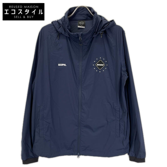 F.C.Real Bristol エフシーリアルブリストル FCRB-222028 22AW ブルー STRETCH LIGHT WEIGHT HOODED BLOUSON ナイロンブルゾン トップス