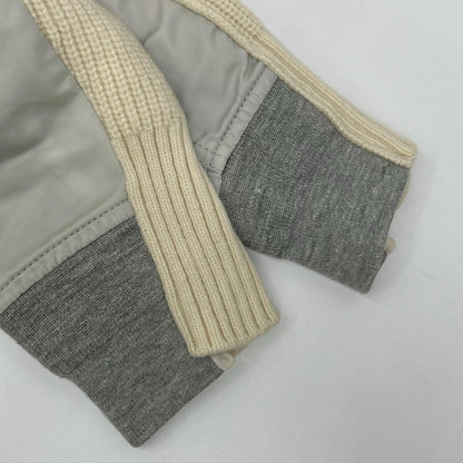 sacai サカイ SCW-064 22AW ベージュ Wool Knit x Nylon Twill Cardigan 切替ニットカーディガン ジャケット