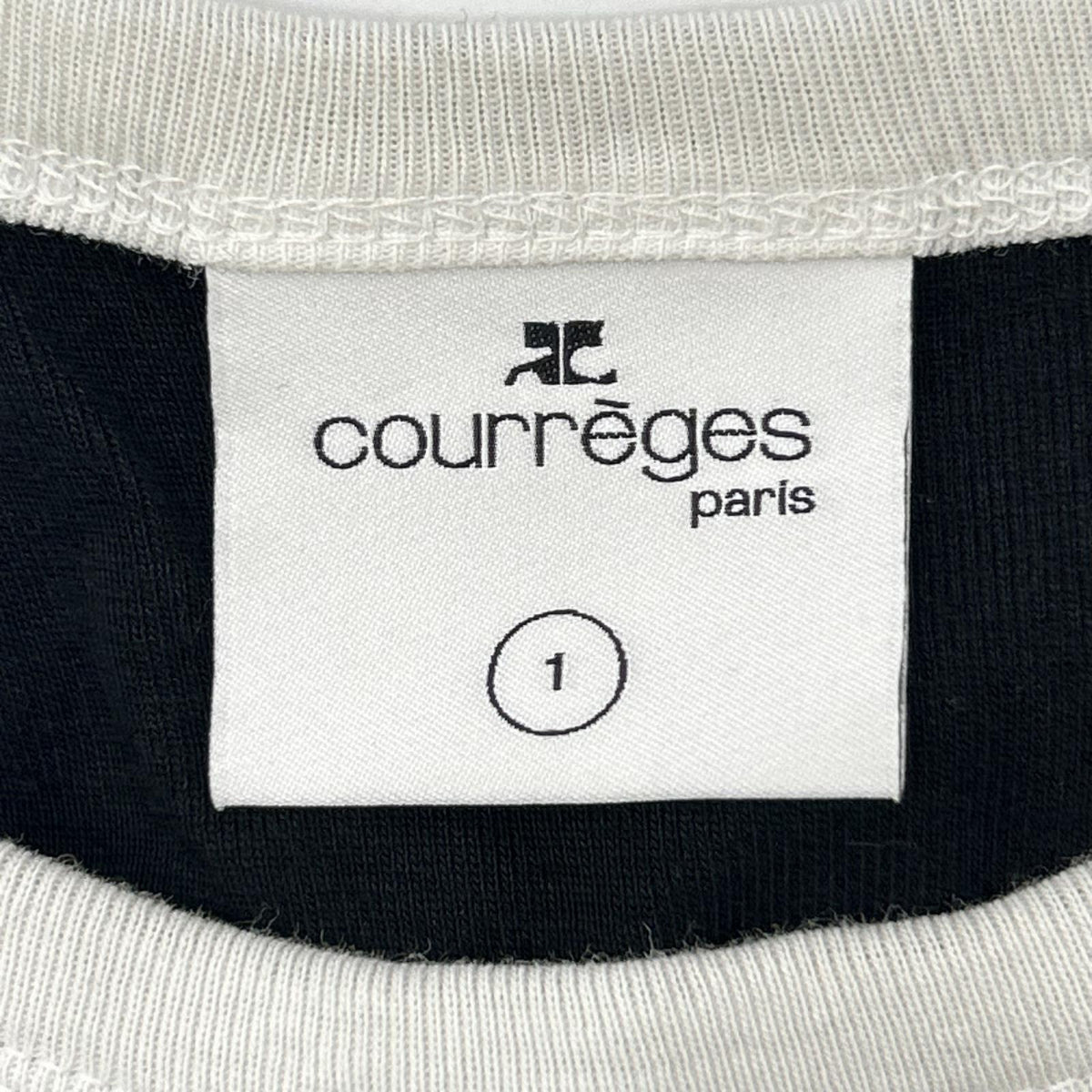 COURREGES クレージュ ブラック ロゴ刺繍 ノースリーブトップス トップス