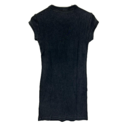 ALEXANDER WANG アレキサンダーワン 4CC2256302 チャコール AWNY レタリンググラフィック 半袖ワンピース ワンピース