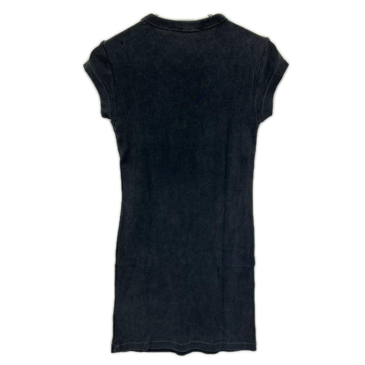 ALEXANDER WANG アレキサンダーワン 4CC2256302 チャコール AWNY レタリンググラフィック 半袖ワンピース ワンピース