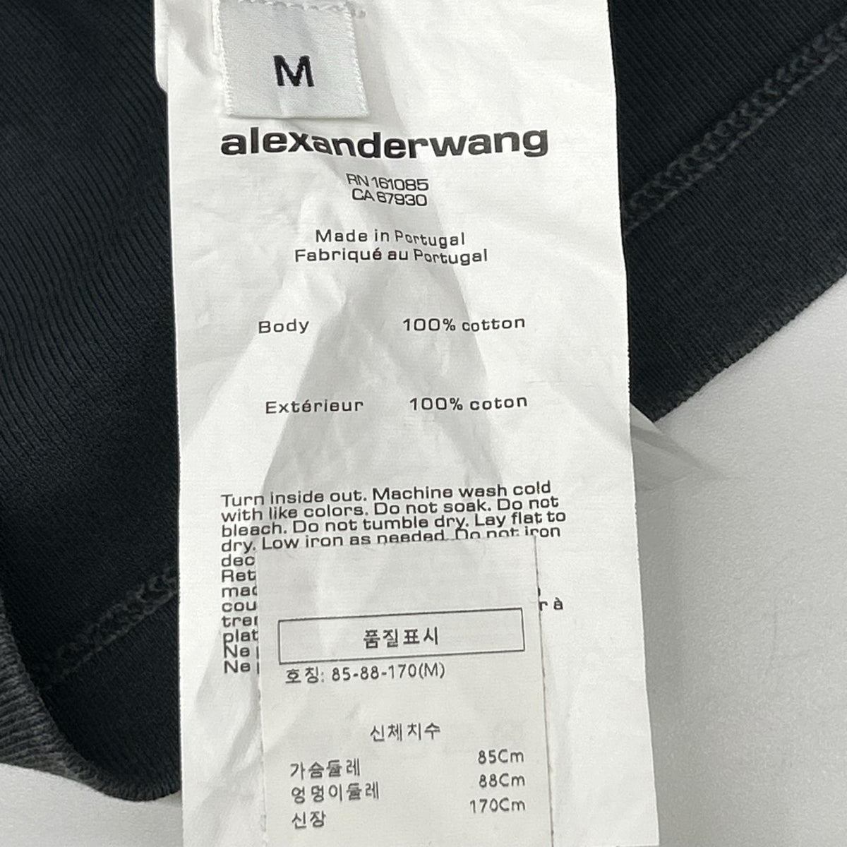 ALEXANDER WANG アレキサンダーワン 4CC2256302 チャコール AWNY レタリンググラフィック 半袖ワンピース ワンピース
