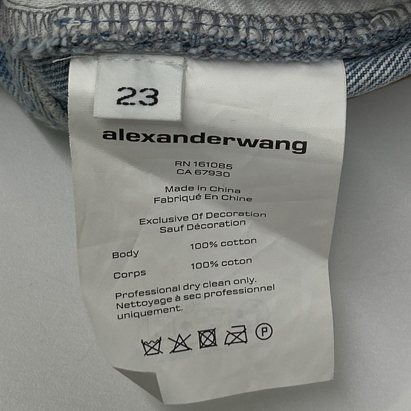 ALEXANDER WANG アレキサンダーワン 4DC3255812 ライトインディゴ ダブルレイヤーデニムショートパンツ ボトムス