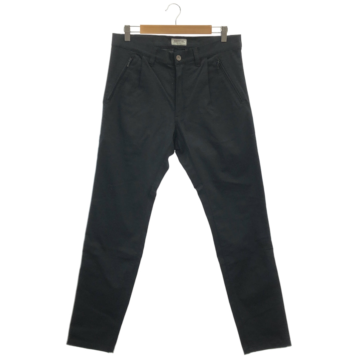 KADOYA カドヤ ブラック CORSA SLIM CHINO-LD/ホワイトロゴパッチ チノパンツ ボトムス