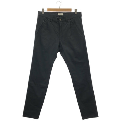 KADOYA カドヤ ブラック CORSA SLIM CHINO-LD/ホワイトロゴパッチ チノパンツ ボトムス