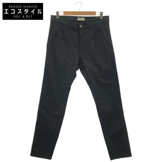 KADOYA カドヤ ブラック CORSA SLIM CHINO-LD/ホワイトロゴパッチ チノパンツ ボトムス