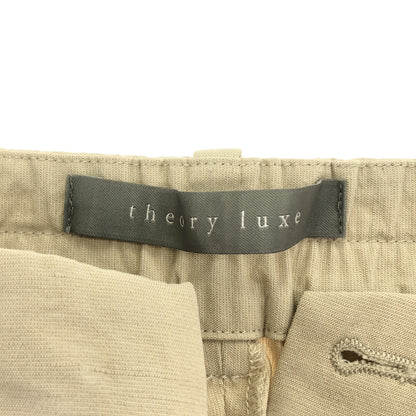 theory luxe セオリーリュクス 26SS 03-6206400 ベージュ リネンブレンドワイドパンツ -Kayden-Lush Linen ボトムス