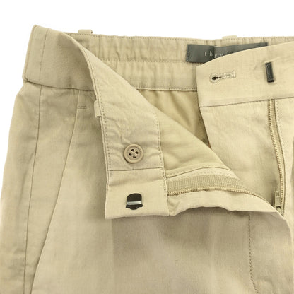 theory luxe セオリーリュクス 26SS 03-6206400 ベージュ リネンブレンドワイドパンツ -Kayden-Lush Linen ボトムス