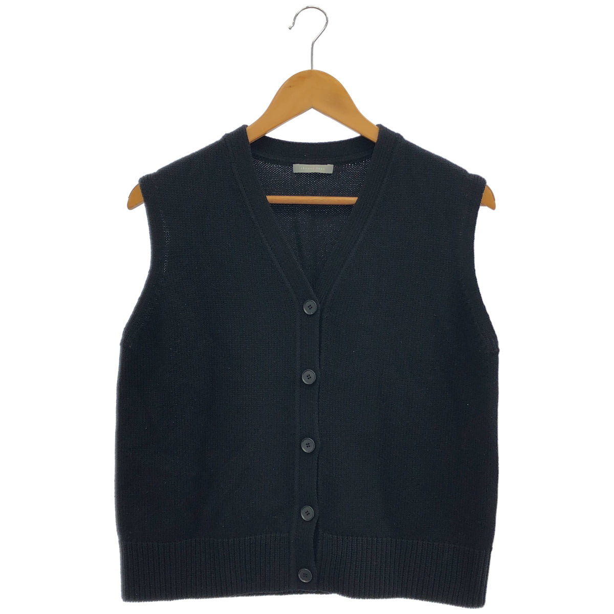 theory luxe セオリーリュクス 26SS 03-6101741 ブラック ウール混 ボタンニットベスト/AUSTIN CIARA SWEATER トップス