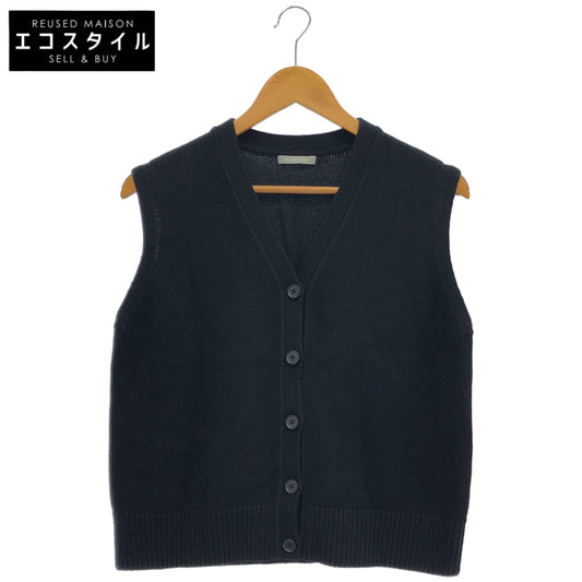 theory luxe セオリーリュクス 26SS 03-6101741 ブラック ウール混 ボタンニットベスト/AUSTIN CIARA SWEATER トップス