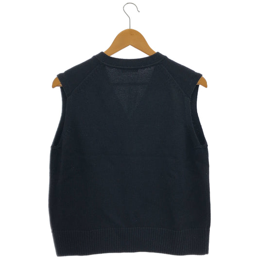 theory luxe セオリーリュクス 26SS 03-6101741 ブラック ウール混 ボタンニットベスト/AUSTIN CIARA SWEATER トップス