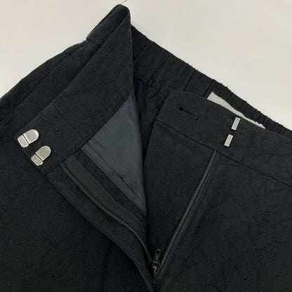 theory luxe セオリーリュクス 26SS 03-6206405 ブラック コットン 刺繍デザイン ワイドパンツ ボトムス