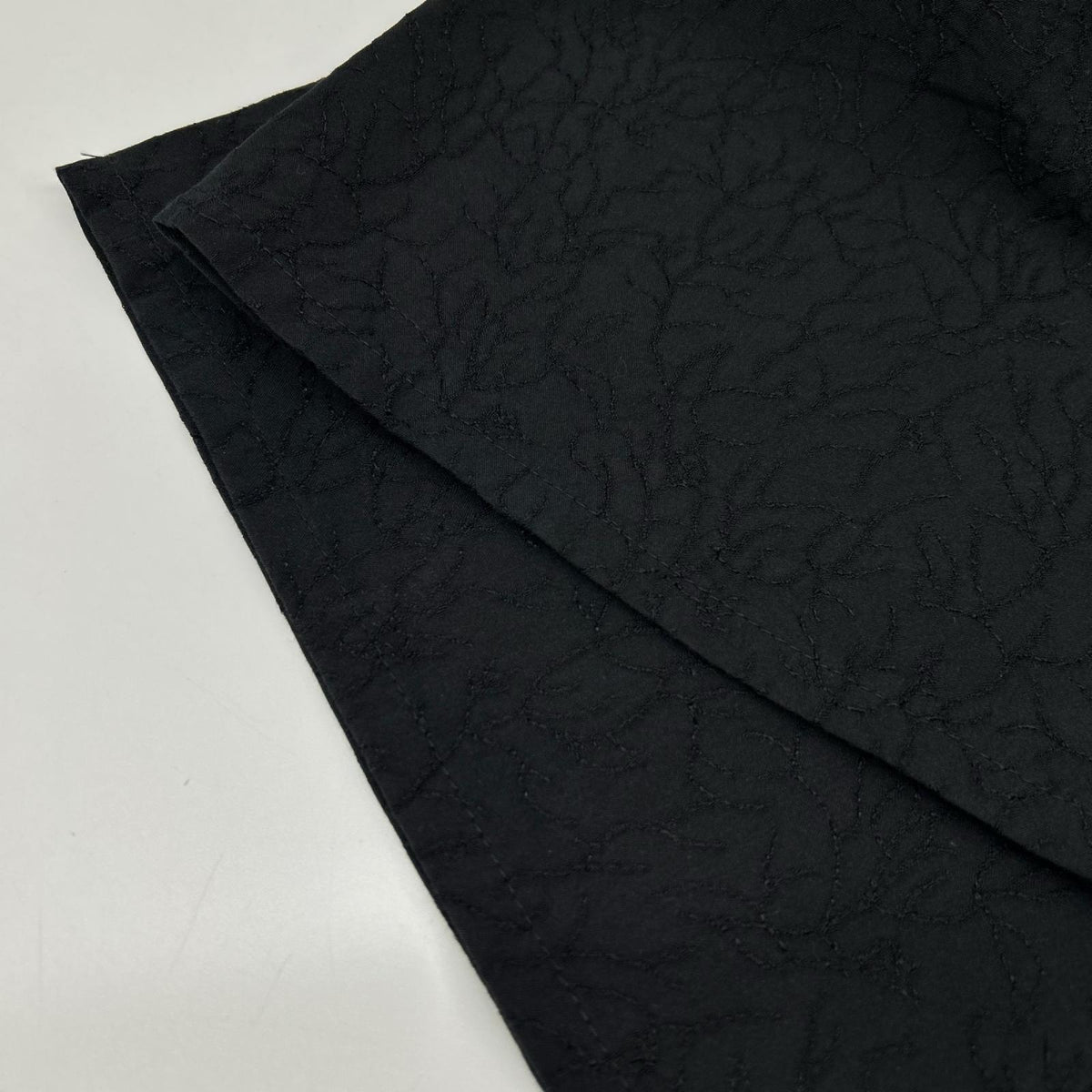 theory luxe セオリーリュクス 26SS 03-6206405 ブラック コットン 刺繍デザイン ワイドパンツ ボトムス