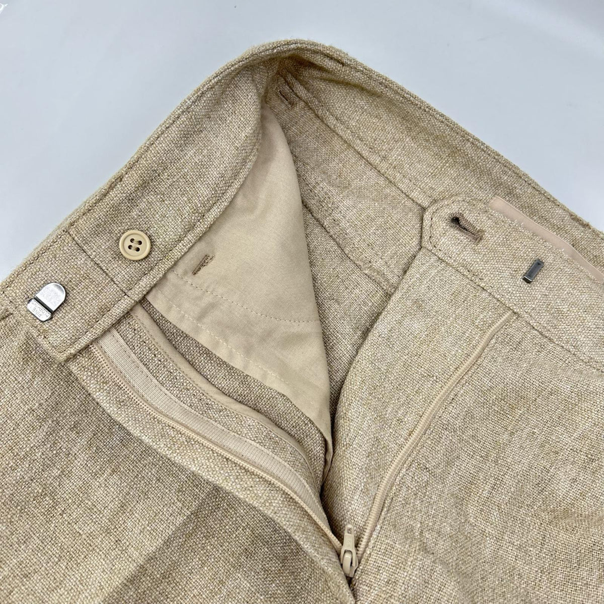 theory luxe セオリーリュクス 26SS 03-6106410 ベージュ ポリエステル ハイウエストワイドパンツ -Colin-Lolly ボトムス