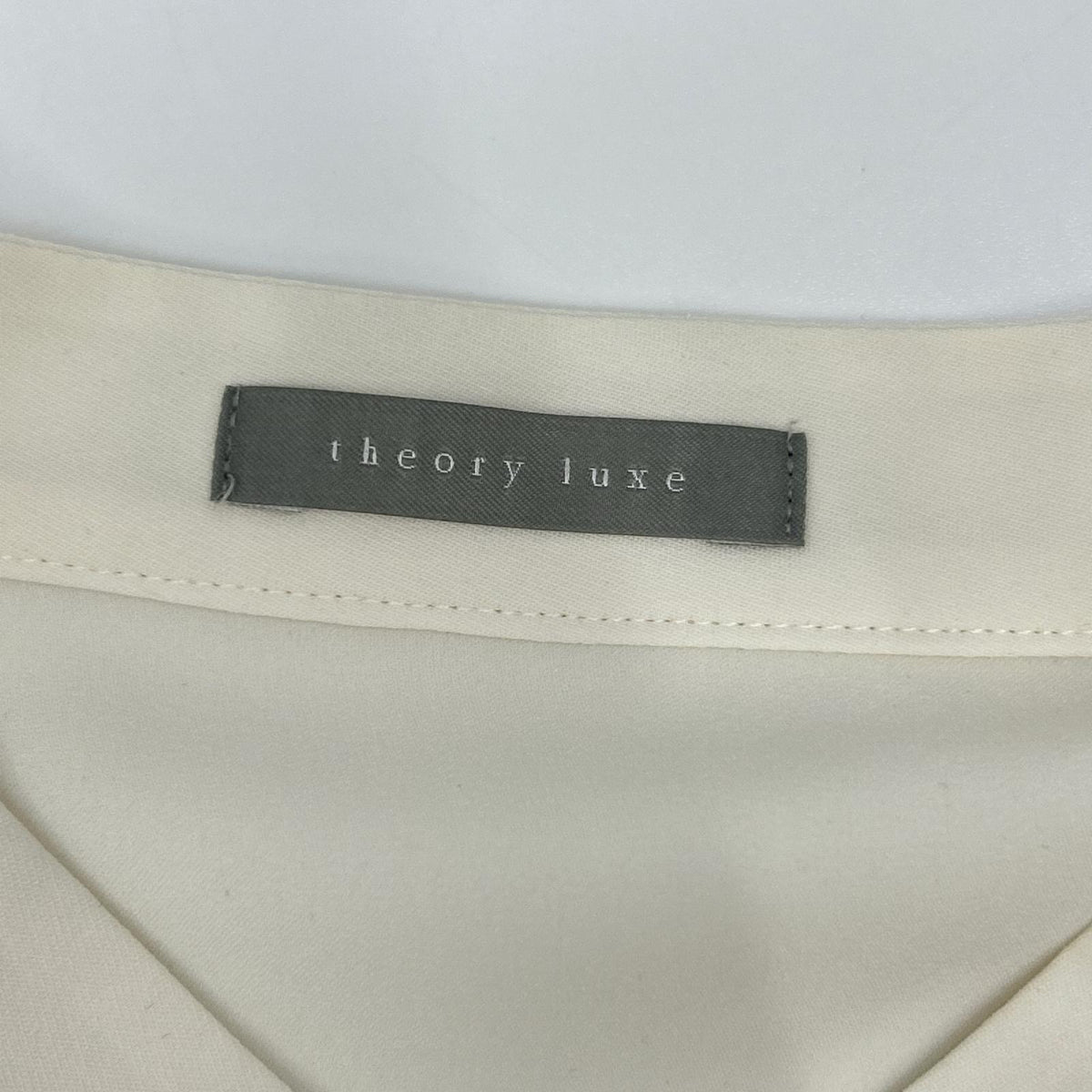 theory luxe セオリーリュクス 26SS 03-6108270 アイボリー ポリエステル ジャガードスロー部シャツブラウス トップス