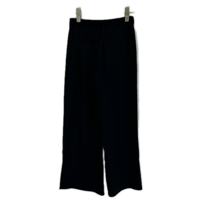 theory luxe セオリーリュクス 26SS 03-6106440 ブラック トリアセテート ゴムウエスト ワイドパンツ ボトムス