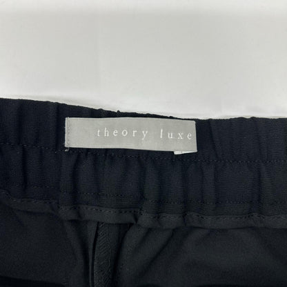 theory luxe セオリーリュクス 26SS 03-6106440 ブラック トリアセテート ゴムウエスト ワイドパンツ ボトムス