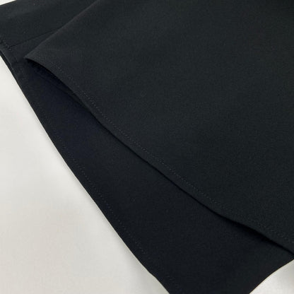 theory luxe セオリーリュクス 26SS 03-6106440 ブラック トリアセテート ゴムウエスト ワイドパンツ ボトムス