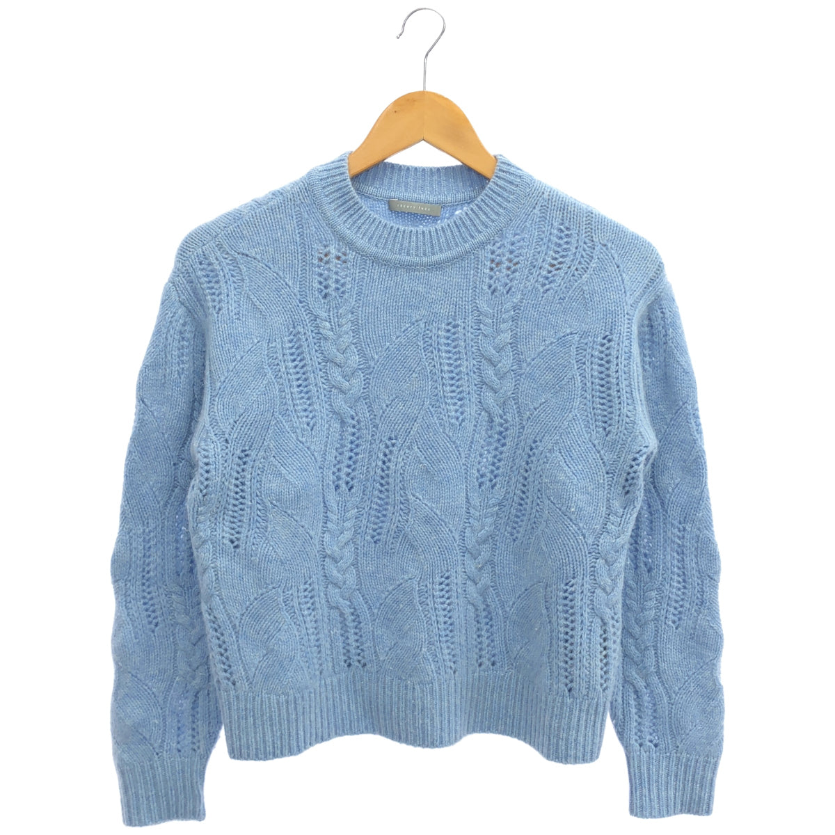 theory luxe セオリーリュクス 25AW 03-5401781 ウォッシュブルーメランジ カシミヤランダムケーブルセーター トップス