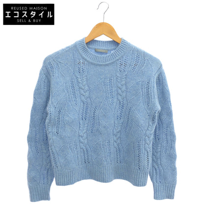 theory luxe セオリーリュクス 25AW 03-5401781 ウォッシュブルーメランジ カシミヤランダムケーブルセーター トップス