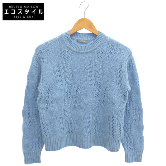 theory luxe セオリーリュクス 25AW 03-5401781 ウォッシュブルーメランジ カシミヤランダムケーブルセーター トップス