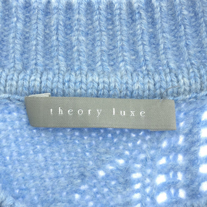 theory luxe セオリーリュクス 25AW 03-5401781 ウォッシュブルーメランジ カシミヤランダムケーブルセーター トップス