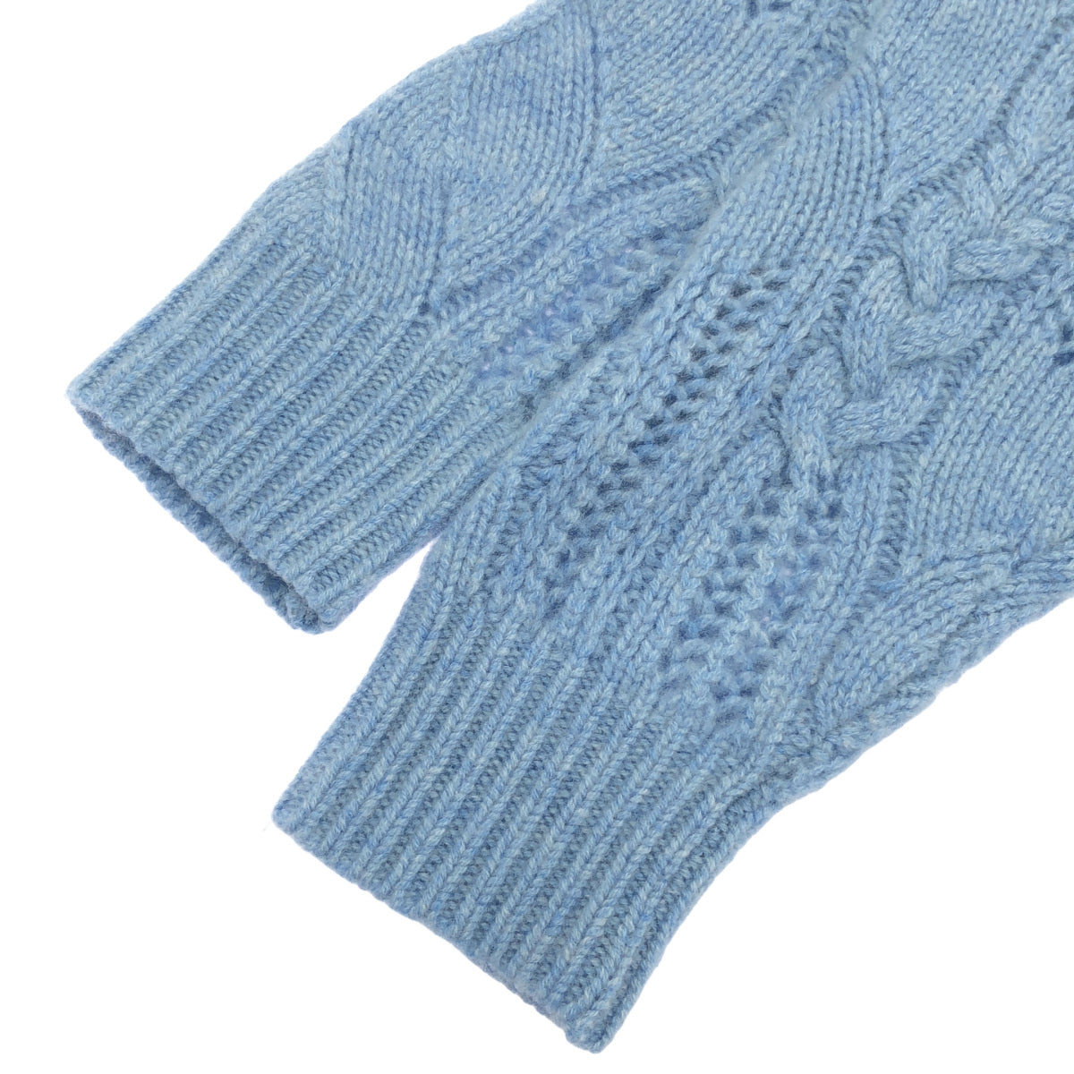 theory luxe セオリーリュクス 25AW 03-5401781 ウォッシュブルーメランジ カシミヤランダムケーブルセーター トップス