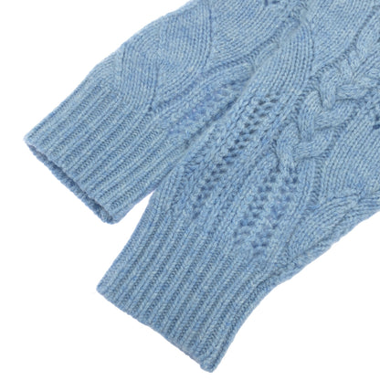 theory luxe セオリーリュクス 25AW 03-5401781 ウォッシュブルーメランジ カシミヤランダムケーブルセーター トップス