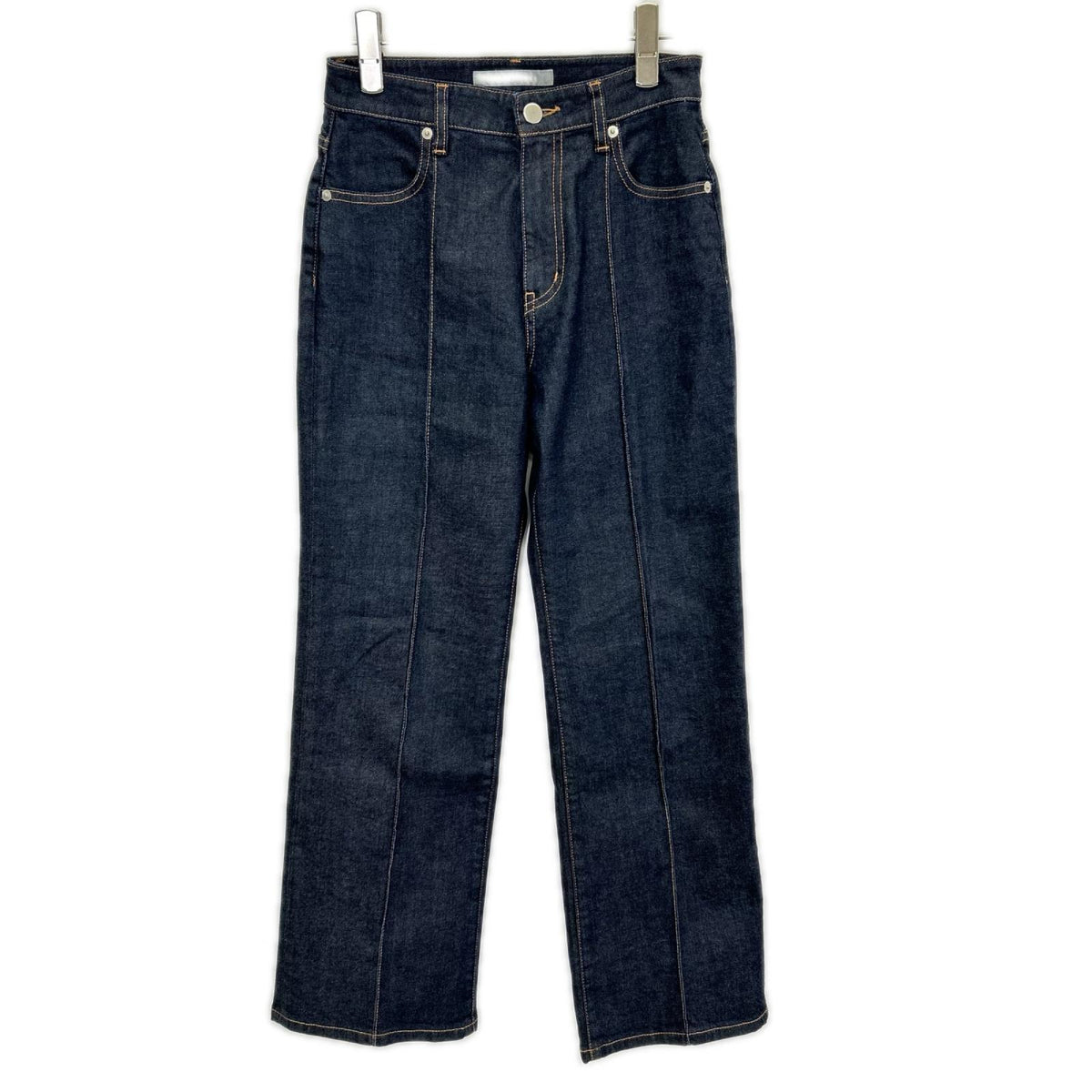 theory luxe セオリーリュクス 25AW 03-5306455 インディゴ コットン混 センターシーム サキソニーデニムパンツ ボトムス