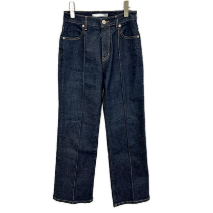 theory luxe セオリーリュクス 25AW 03-5306455 インディゴ コットン混 センターシーム サキソニーデニムパンツ ボトムス