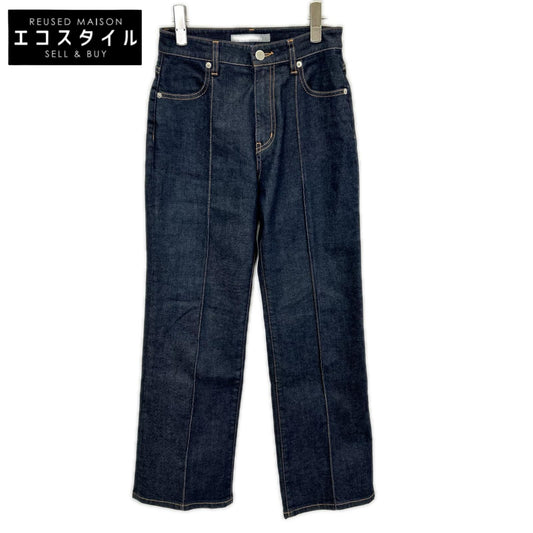 theory luxe セオリーリュクス 25AW 03-5306455 インディゴ コットン混 センターシーム サキソニーデニムパンツ ボトムス