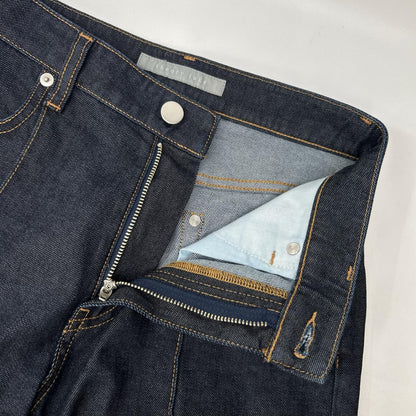 theory luxe セオリーリュクス 25AW 03-5306455 インディゴ コットン混 センターシーム サキソニーデニムパンツ ボトムス