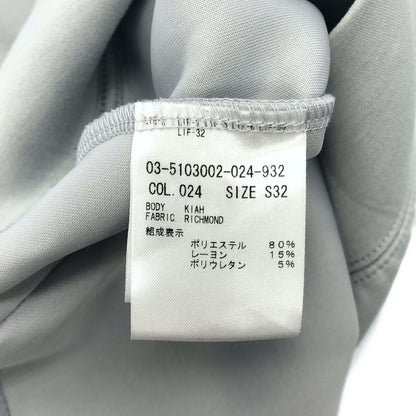 theory luxe セオリーリュクス 25SS 03-5103002 ブルーグレー レーヨン混 ジップアップダンボールブルゾン トップス