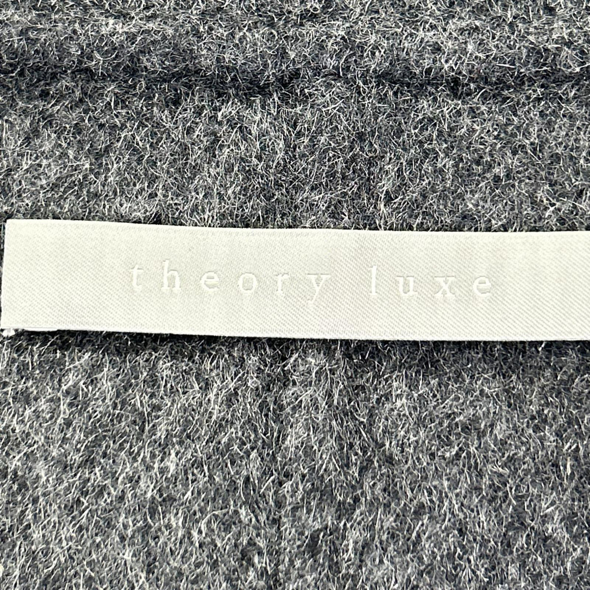 theory luxe セオリーリュクス 24AW 03-4309601 Moxie Olevia グレー ウール×カシミヤ スタンドカラー ダブルブレスト ミディアムコート コート
