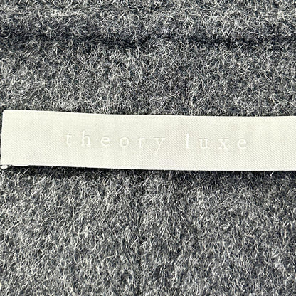 theory luxe セオリーリュクス 24AW 03-4309601 Moxie Olevia グレー ウール×カシミヤ スタンドカラー ダブルブレスト ミディアムコート コート