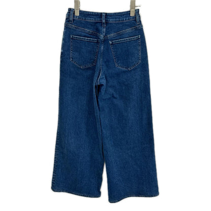 theory luxe セオリーリュクス 24AW 03-4306410 ブルー コットン混 ジップフライ ワイドストレートデニムパンツ ボトムス