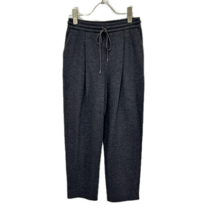 theory luxe セオリーリュクス 24AW 03-4406003 グレー ウール ドローストリング イージーテーパードパンツ ボトムス