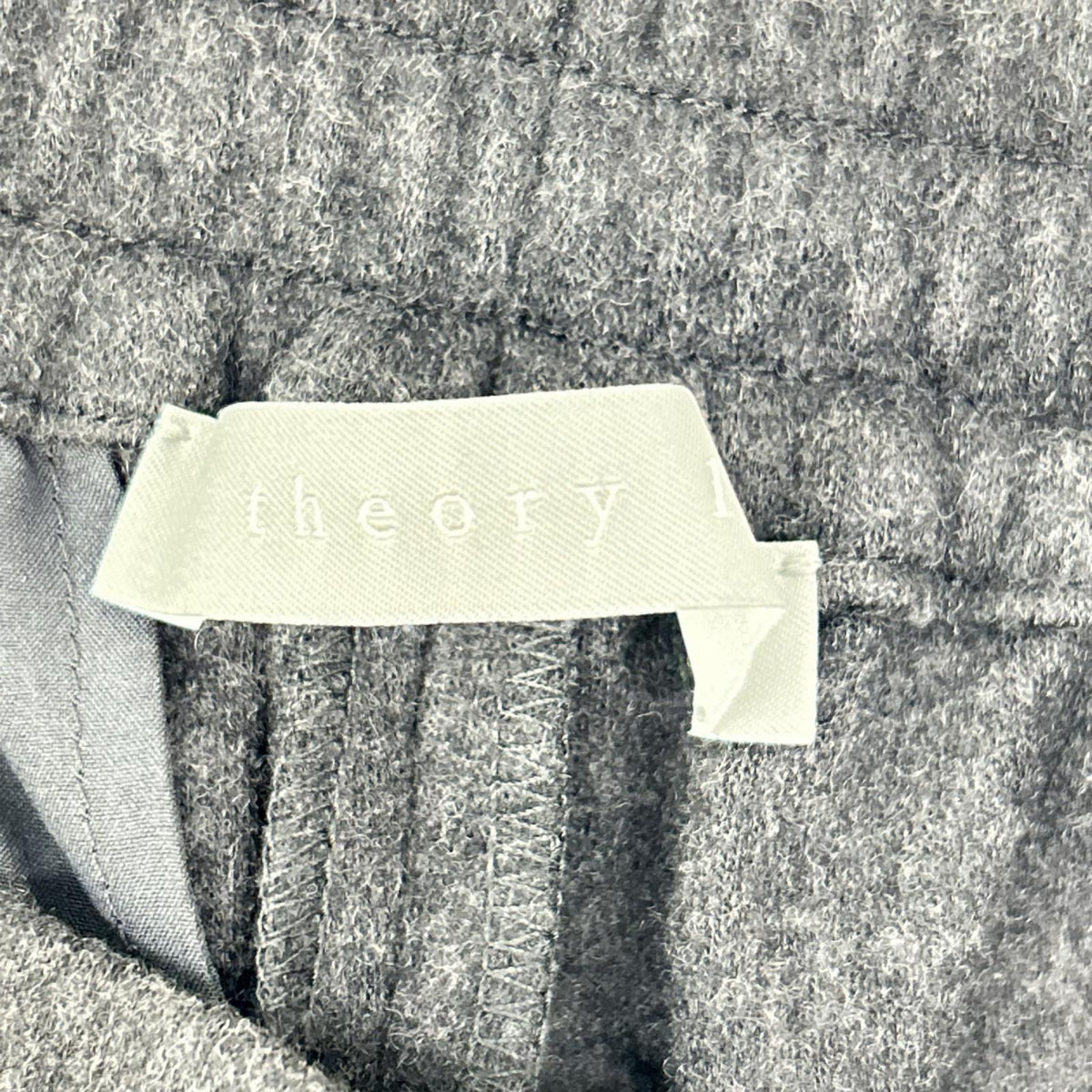 theory luxe セオリーリュクス 24AW 03-4406003 グレー ウール ドローストリング イージーテーパードパンツ ボトムス